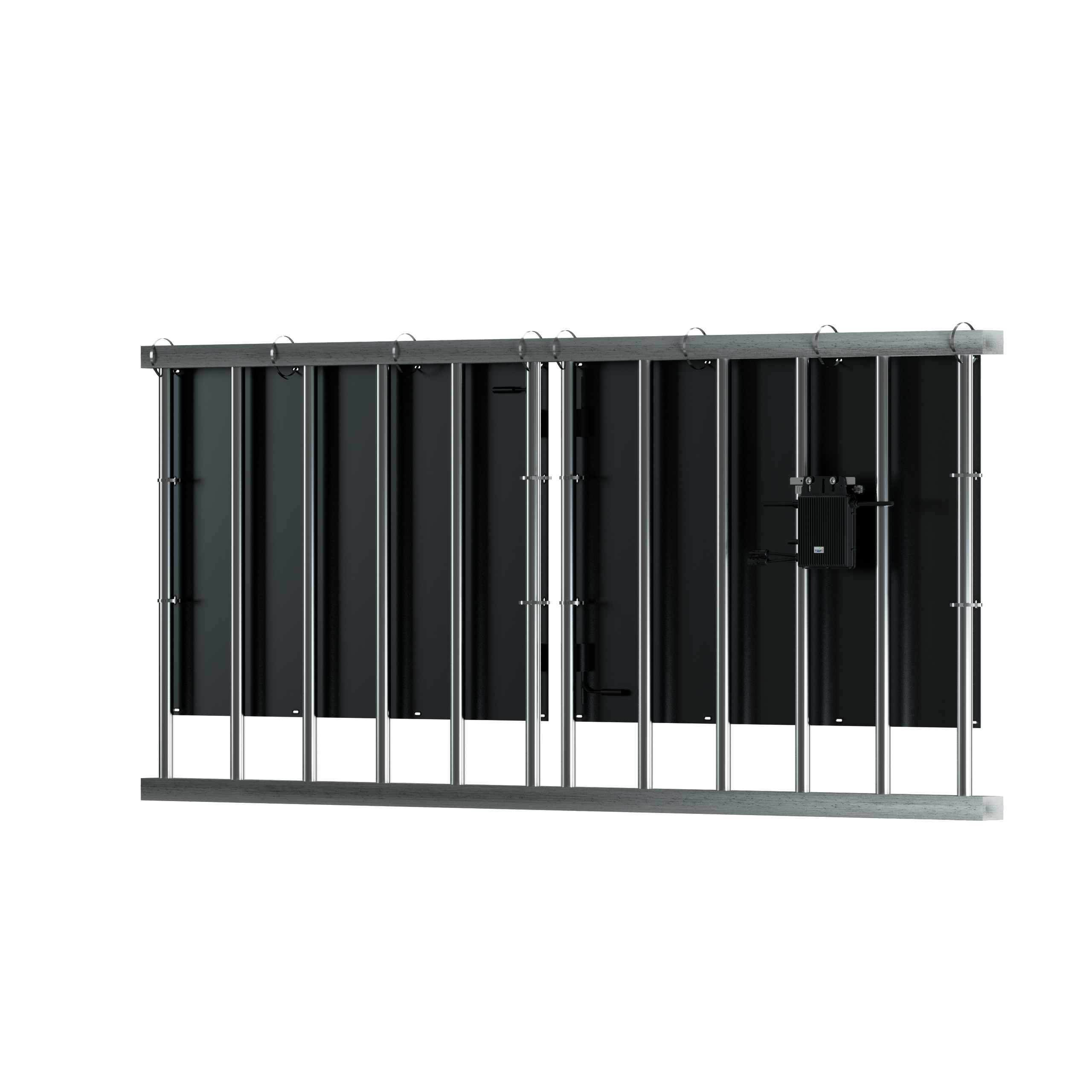 Product render: Sola 400 balcony install, rear view